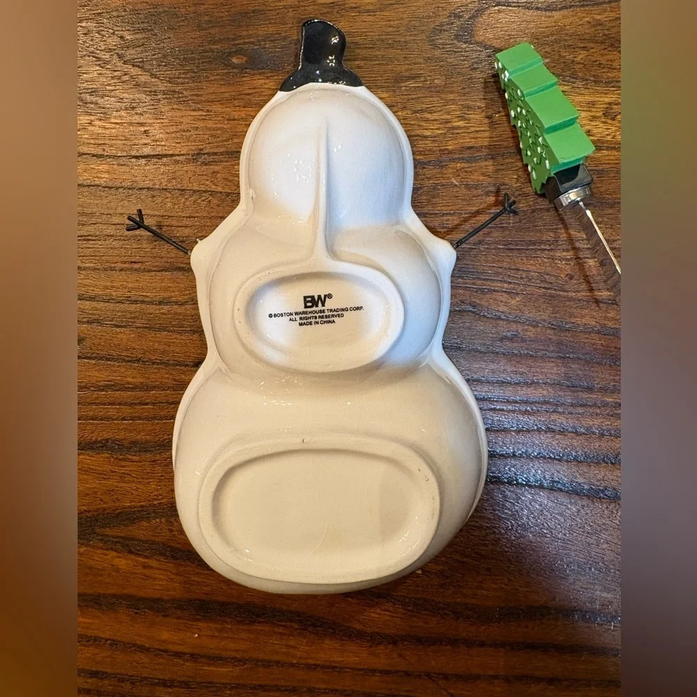 ☃️Snowman Dip Bowl & Spreader Set